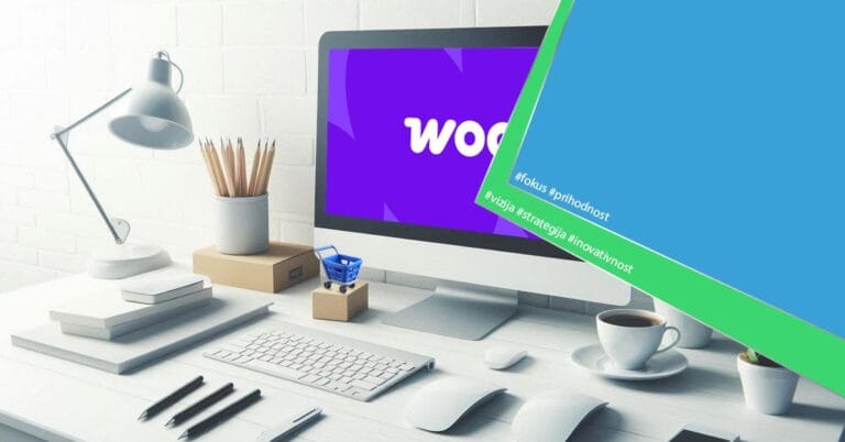 Izdelava spletne trgovine WooCommerce - Logotip na zaslonu.
